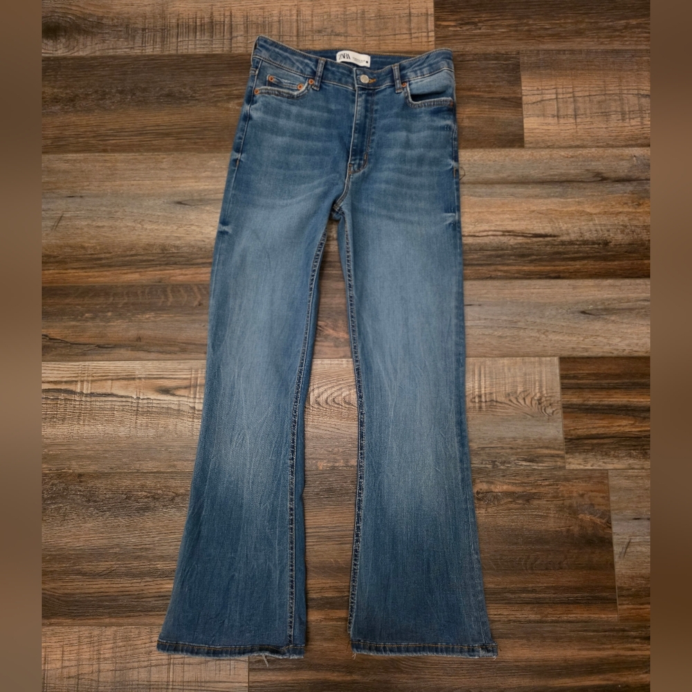 Women's Blue Flared Jeans